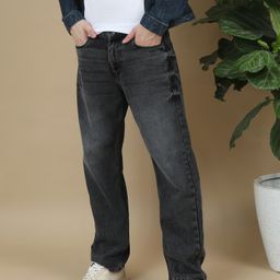 Mast & Harbour Men Cotton Comfort Relaxed Fit Light Fade Mid-Rise Stretchable Jeans-picture-1