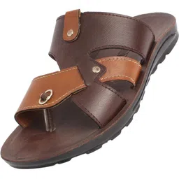 Trump Brown PU Flip Flops-image-15