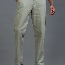 The Roadster Lifestyle Co Men Relaxed Fit Trousers-image-10