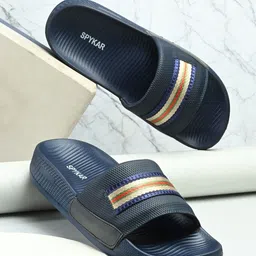 SPYKAR Men Self Design Sliders-32