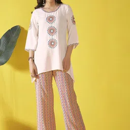 Anouk Embroidered Top With Trousers Co-Ords-image-26
