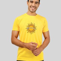 Greylongg Men Floral Printed T-shirt-image-89