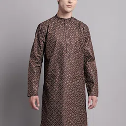 Arch element Men Flared Sleeves Thread Work Pathani Kurta-picture-57