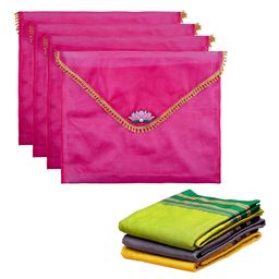 Kuber Industries Pink Set of 4 Regular Multi-Utility Organisers-22