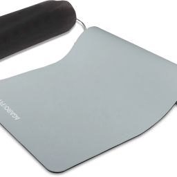 Fitpro TPE, Eco-Friendly with Carry Bag & Strap Black, Grey 6 mm Yoga Mat-image-15