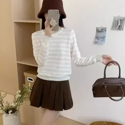 KPOP Women Striped Top-image-12