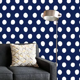 ArtzFolio Printed UV-Resistant Anti-Bacterial Nautical Polka Dots Peel & Stick Wallpaper-image-75