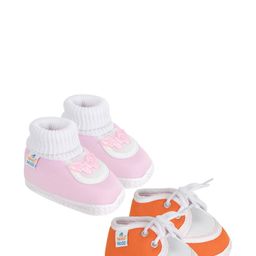 NESKA MODA Pink Cotton Booties-image-77