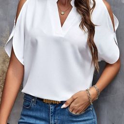 The Roadster Lifestyle Co. Women V-Neck Blouson Top-image-54