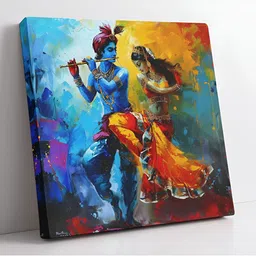 SAF Blue & Red 1 Piece Wood Religious Wall Paintings-image-54
