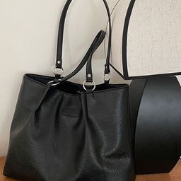 DressBerry PU Shopper Shoulder Bag with Cut Work-55