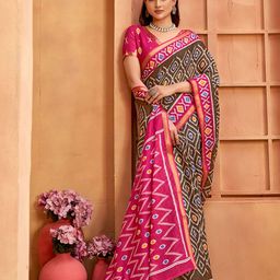 Munir Zari Pure Cotton Ikat Saree-picture-19