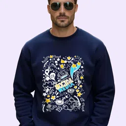 AUSK Men Graphic Printed Round Neck Sweatshirt-picture-23