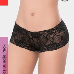 LoveAasan Women Set of 2 Lace Boy Shorts Briefs-picture-14