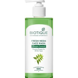 Biotique Fresh Neem Pimple Control Suitable for All Skin Types Face Wash - 300ml-10