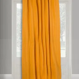 Fabindia Yellow Striped Room Darkening Door Curtain-6