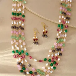 DASTOOR Layered Beaded Jewellery Set-image-27