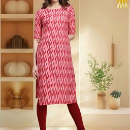HERE&NOW Women Pack Of 2 Ethnic Motifs Printed Daily Straight Kurtas-picture-15