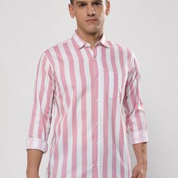 YOUTH FIRST Men Premium Opaque Striped Casual Shirt-image-79