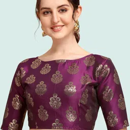 Moda Rapido Woven Design Saree Blouse-image-63