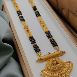 niva fashion Women Gold Mangalsutra-image-12