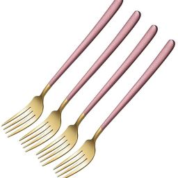 Stainless Steel Dinner Forks Table Forks Set Long Handle Forks for Buffet Forks Stainless Steel Serving Fork Set-1