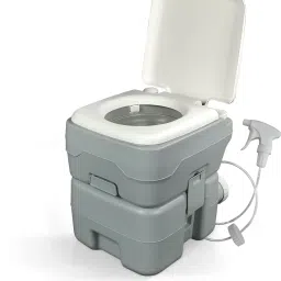 Portable Toilet with 10 Liters Water Tank/Camping Commode with Piston Pump/ Commode For Toilet/Commode For Travel-(APS-N3120T) Western Commode-27