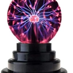 rich mart Magic Plasma Ball Glass Sphere Light - Touch Sensitive Party Lamp Smart Sensor Light-2