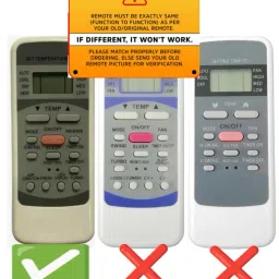 Ethex AC REMOTE AC Remote No. 12, Compatible/Replacement for AC Remote Control Forbes Remote Controller image 2