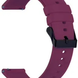 Melfo Black Clip Rubber Strap Compatible with Fire-Boltt Phoenix Amoled Bsw196 Smart Watch Smart Watch Strap-image-26