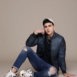The Roadster Lifestyle Co. Abstract Print Mock Collar Bomber Jacket-image-18
