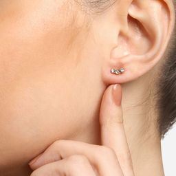 Zaveri Pearls Set Of 25 Gold Plated Studs Earrings image 5