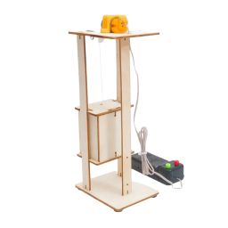 DIY Elevator Lift Wooden Kit Hands-On Elevator Education Kit With Electric Lift Model Science Project Wood STEM Toy Fun Project For DIY Funny Physic Project For Interactive Science Experiment For Children - RS6493DIY Elevator Lift Wooden Kit Hands-On Elevator Education Kit With Electric Lift Model Science Project Wood STEM Toy Fun Project For DIY Funny Physic Project For Interactive Science Experiment For Children - RS6493 image 2