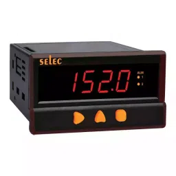 Selec Process Indicator 4 Digit LED Display Process, 2x5 Amp Alarm Relay Output, 48x96 mm, PIC152A-VI-CE-5
