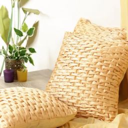 Romee Beige Polyester Cushion Covers (40 x 40 cm) - Set of 3-image-54