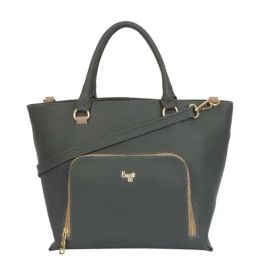 Baggit Grey Solid Medium Tote Handbag-image-83