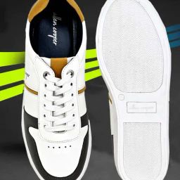 Allen Cooper Men's White Casual Sneakers-image-70