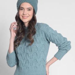 Crimsoune Club Green Regular Fit Sweater-image-46