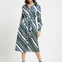 Fablestreet Multicolor Printed Shirt Dress-image-15