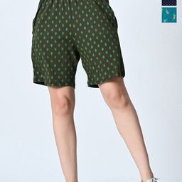 BAESD Women Printed High-Rise Shorts-image-92