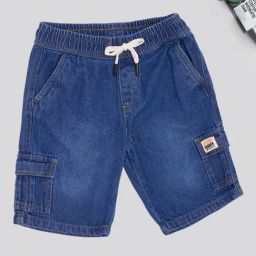 Pantaloons Junior Boys Blue Glow Shorts-picture-14