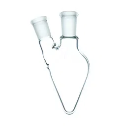 ABGIL Flask Pear Shape Two Necks Centre & One Angled Side with Interchangeable Joint 5 L Amber Borosilicate Glass, FPS-AC-337-07 image 1