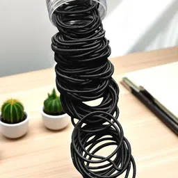 LYTIX 100 Pcs Assorted Seamless Design Ponytail Holders-image-77