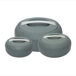 Jaypee Gourmet Casserole Set With Lockable Lid For Biryani, Gravy Meals, Gifting, Serving Green-36