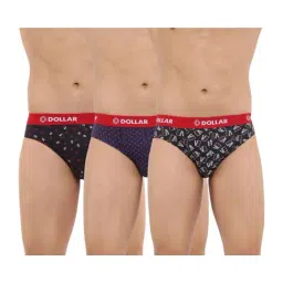 Dollar Bigboss Assorted Color Cotton Printed Modern Briefs (Pack Of 3)-picture-14
