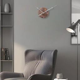 CHRONIKLE Elegant Round Multicolor Iron Wall Clock-24
