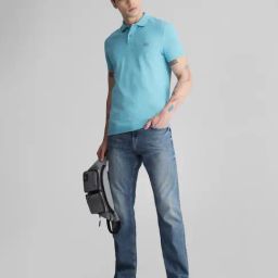 Jack & Jones Blue Bootcut High Rise Jeans-image-96