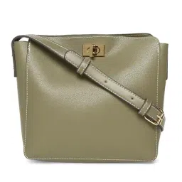Accessorize London Khaki Large Cross Body Bag-36