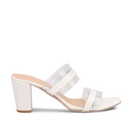 Hydes N Hues Women's White Casual Sandals-image-4