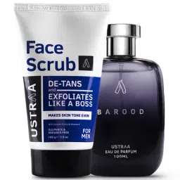 Ustraa Barood Eau De Parfum & De-Tans Face Scrub - Set of 2-85
